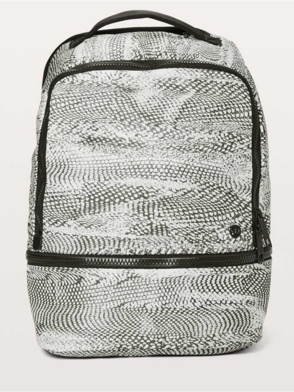 Lululemon city adventurer 17L Textured Black & White Mini Backpack